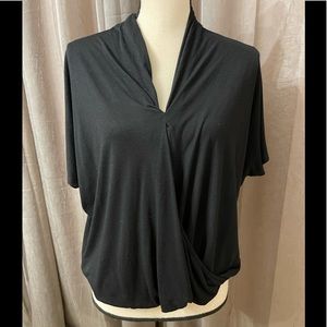 Bobeau collection black wrap top size xs